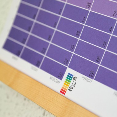 Wandkalender 2025 „Pink-Rosé-Violett“ Jahresplaner | Limited Edition | 100% Recyclingpapier | Deutsch-Englisch