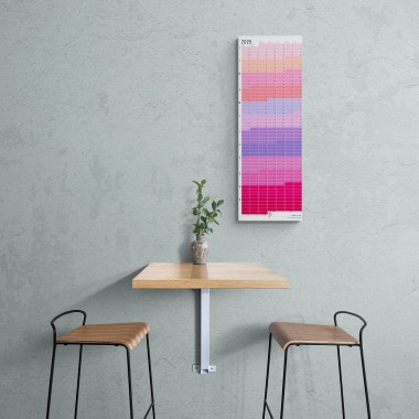 Wandkalender 2025 „Pink-Rosé-Violett“ Jahresplaner | Limited Edition | 100% Recyclingpapier | Deutsch-Englisch