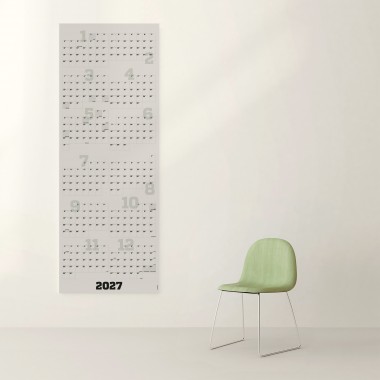 2-teiliger Wandkalender 2027, hoch oder quer, A1, mit passenden Klebezetteln // sperlingB.design