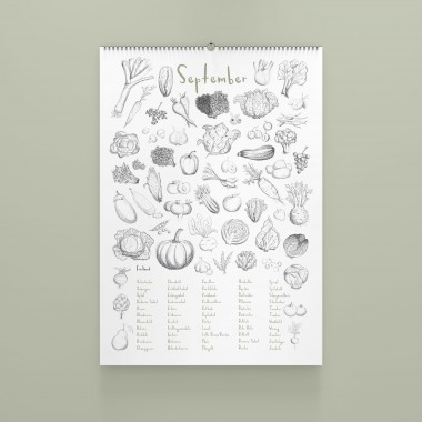 Saisonkalender 
für regionales Obst und Gemüse 
von elliet
