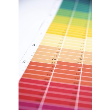 Wandkalender 2026 „Regenbogen“ Jahresplaner | Limited Edition | 100% Recyclingpapier | Deutsch-Englisch | Rückseite „Blue Hour“