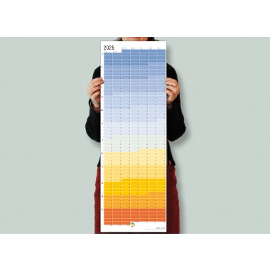 Wandkalender 2025 „Blue Hour“ Jahresplaner | Limited Edition | 100% Recyclingpapier | Deutsch-Englisch