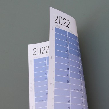 Wandkalender 2022 „Blue Hour“ | 100% Recyclingpapier | Limitierte Auflage | Deutsch & Englisch | Posterkalender | OHNE Aufhängung | Wi-La-No