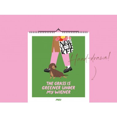 typealive / Wandkalender DIN A4 / Petisfaction "Dogs" No. 2