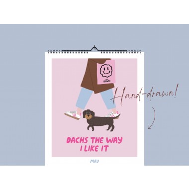 typealive / Wandkalender DIN A4 / Petisfaction "Dogs" No. 3