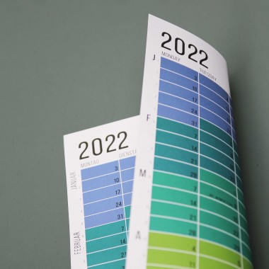 Wandkalender 2022 „Regenbogen“ | Nominiert für German Design Award | 100% Recyclingpapier | Jahresplaner  (Ohne Aufhängung!) | Wi-La-No