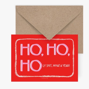 typealive / Weihnachtskarten 4er Set / Ho Ho Ho-ly Shit