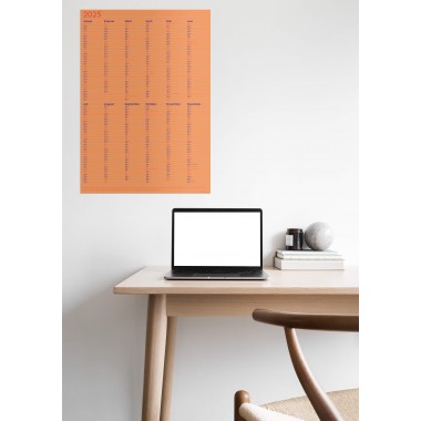Kalender »Lines« 2025 zum Wenden (DIN A2) / fidu—fine paper goods