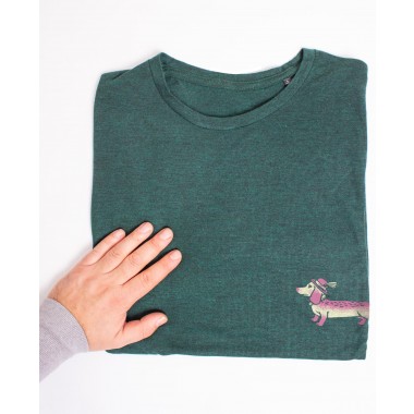 Martin Krusche - T-Shirt »Wiener Dog« Heatherforest