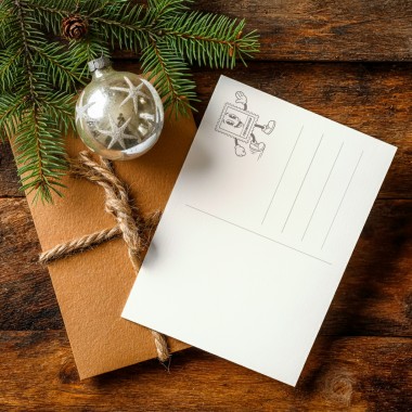 Hey Urban Monkey - Weihnachtskarten Retro-Stil 3er Set