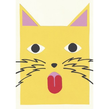 Yellow cat – Print von Lavanda Posters