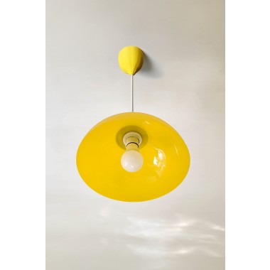canopie® - Lampenbaldachin – Zitrone Gipsweiß
