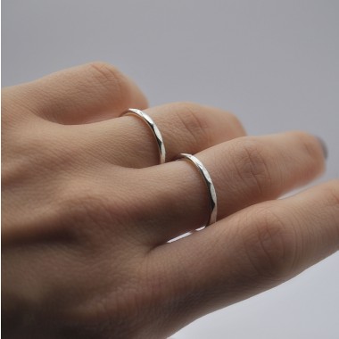 Ring "Angeschliffen" aus Silber von DOPPELLUDWIG