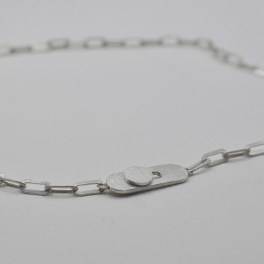 Kette "Geknöpft" aus Silber von DOPPELLUDWIG