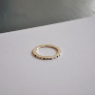 Ring "Vertieft" aus 925/- Silber von Doppelludwig