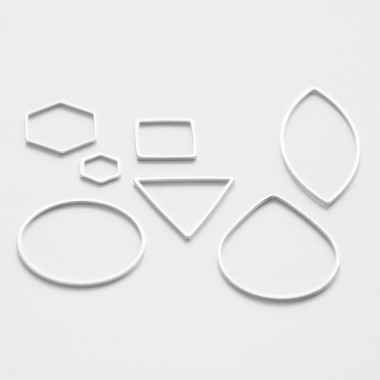 nahili KETTE "Shapes" minimal Anhänger - gold plattiert 