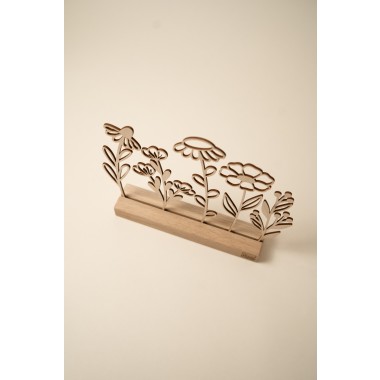 Geschenkbox Holzblumen