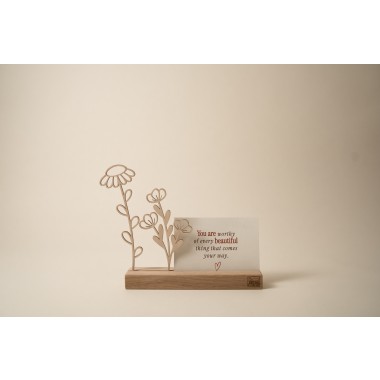 Geschenkbox Holzblumen