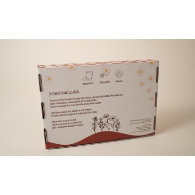 Geschenkbox Holzblumen