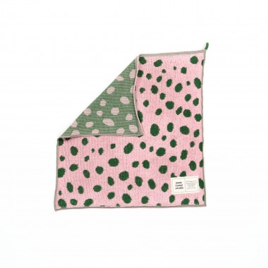 Towel.Studio | Pebbles Küchenhandtuch | Pink & Green