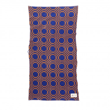 Towel.Studio | Frottee Handtuch Weave | Azure & Chestnut