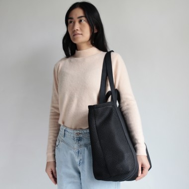 Riesen Shopper 3D Mesh Schwarz