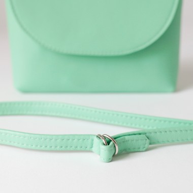 alexbender Minitasche echt Leder Flashy Mint