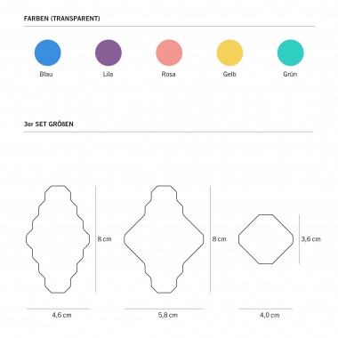 XMAS Ornaments - 3er Set (transparent)