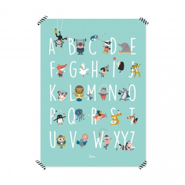 julica-design ABC Poster - Alphabet der Tiere