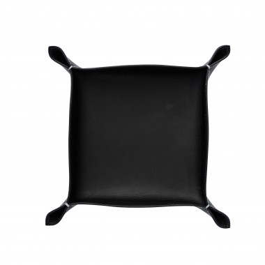 adorist - Lederschale, Taschenleerer Corium 20x20cm, schwarz