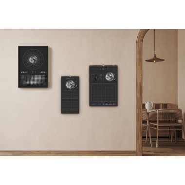 Ewiger Kalender Boho schwarz // ShellyCreates