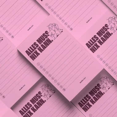 "Alles muss, nix kann" Block, 50 Seiten – studio ciao