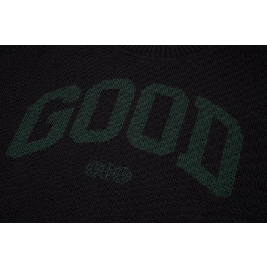 GOODBOIS - ALUMNI KNIT CREWNECK BLK