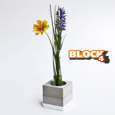 Block 4 (1er Set) Kerzenhalter-Vase-Eierbecher-Teelichthalter