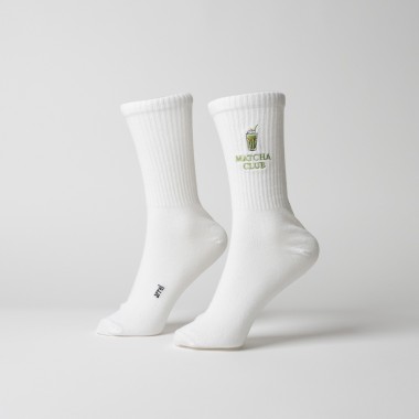 Matcha Club Statement Socken