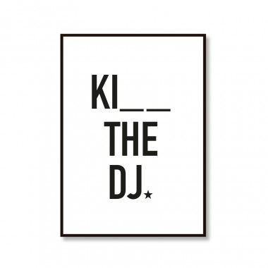 Amy & Kurt Berlin A4 Artprint "Kiss the DJ"