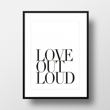 Amy & Kurt Berlin A4 Artprint "Love out loud"