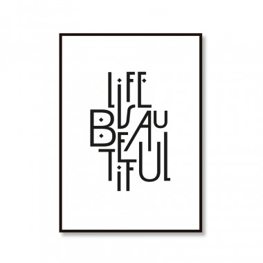 Amy & Kurt Berlin A3 Artprint "Life is beautiful"