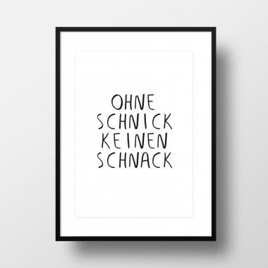 Amy & Kurt Berlin A4 Artprint "Schnick Schnack"