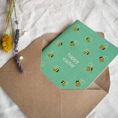 formwiese »happy easter bees« 3er-Set Osterkarten mit Kuverts
