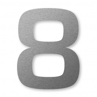 Keilbach Hausnummer Keilbach Hausnummer big.number.80 aus Edelstahl, Ziffernhöhe 8 cm