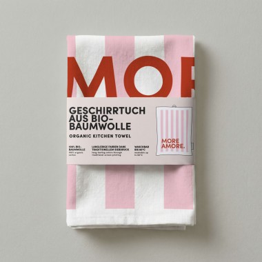 Geschirrtuch - Bio Baumwolle - More Amore