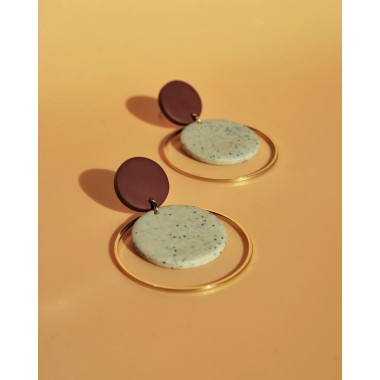 Ipanema | Lila Statement-Ohrringe | Santoclay