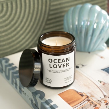Ocean Lover - Duftkerze - Handmade - Sojawachs