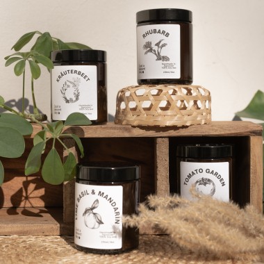 Lime. Basil & Manderin - Duftkerze - Handmade - Sojawachs