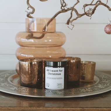 All I want for Christmas - Duftkerze - Handmade - Sojawachs
