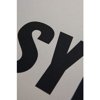 Buchstabenort Sylt Stadtteile-Poster Typografie Siebdruck