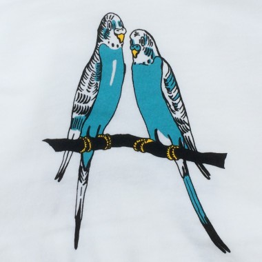 Print now - Riot later ● Budgies White T-Shirt