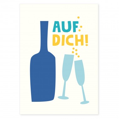 6er Set Geburtstagskarten - 6 Postkarten zum Geburtstag aus Recyclingpapier