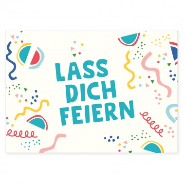 6er Set Geburtstagskarten - 6 Postkarten zum Geburtstag aus Recyclingpapier